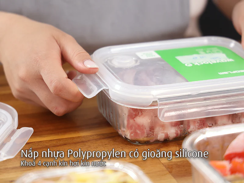 Bộ hộp thuỷ tinh 12 món bảo quản, đựng thực phẩm Neoflam Hàn Quốc - Wavelock, Dùng bảo quản, nướng, hâm nóng thực phẩm