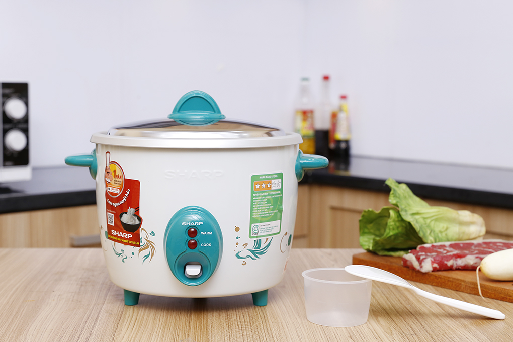 Nồi cơm nắp rời Sharp 1.5 lít KSH-D15V, Công suất 530W, Giao màu ngẫu nhiên - Hàng chính hãng