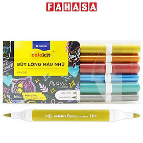 6 Bút Lông Màu Nhũ - Colokit FP-C023