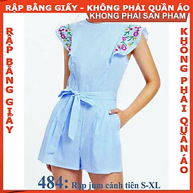 Rập giấy A0 mã 484 (BẢN VẼ) rập jum cánh tiên