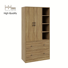 [Happy Home Furniture] SALY ,  Tủ quần áo đa năng - kết hợp kệ ,  90cm x 40cm x 180cm ( DxRxC), TCM_008