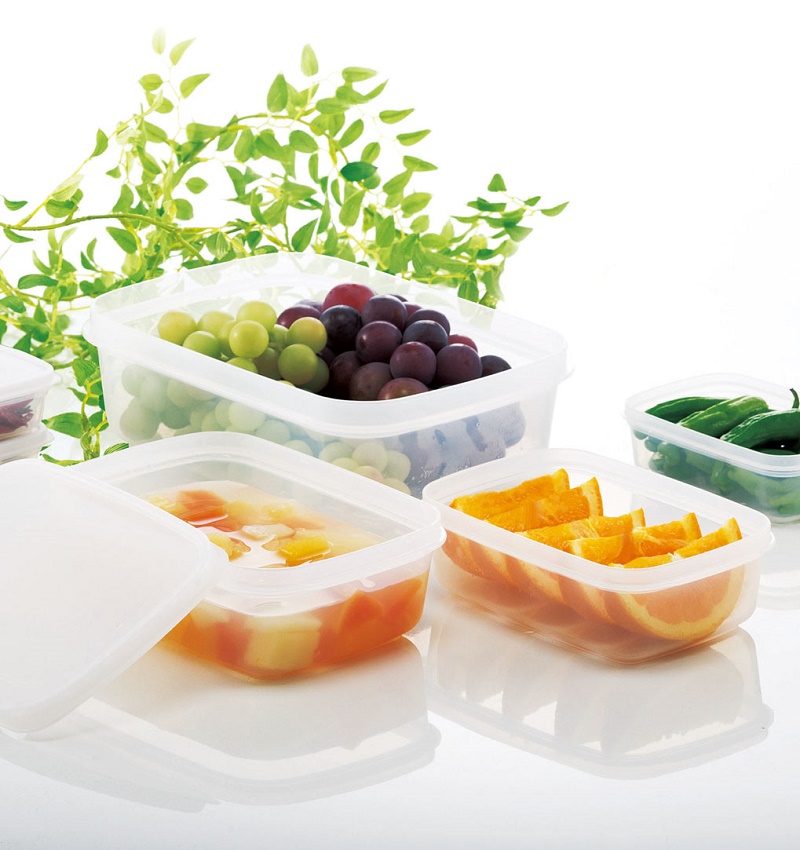 Set 03 hộp thực phẩm nắp mềm Fit in Pack hàng Made in Japan