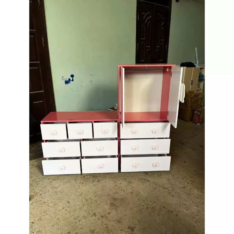 Tủ Nhựa Đài Loan Trẻ Em - Set Combo Tủ Gấu,Tủ quần áo Tiện Lợi Chịu Lực Tốt