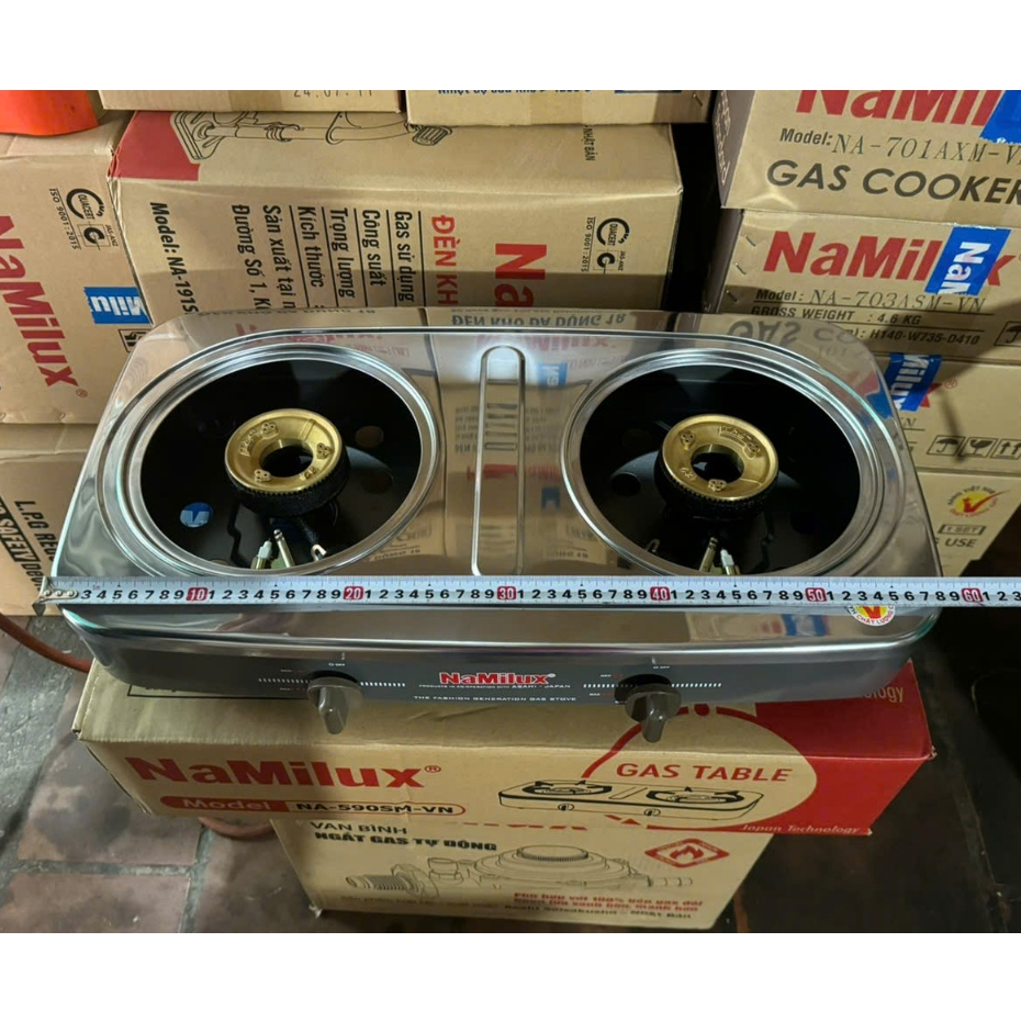Bếp gas đôi để bàn Namilux 590SM | Hàng Chính Hãng