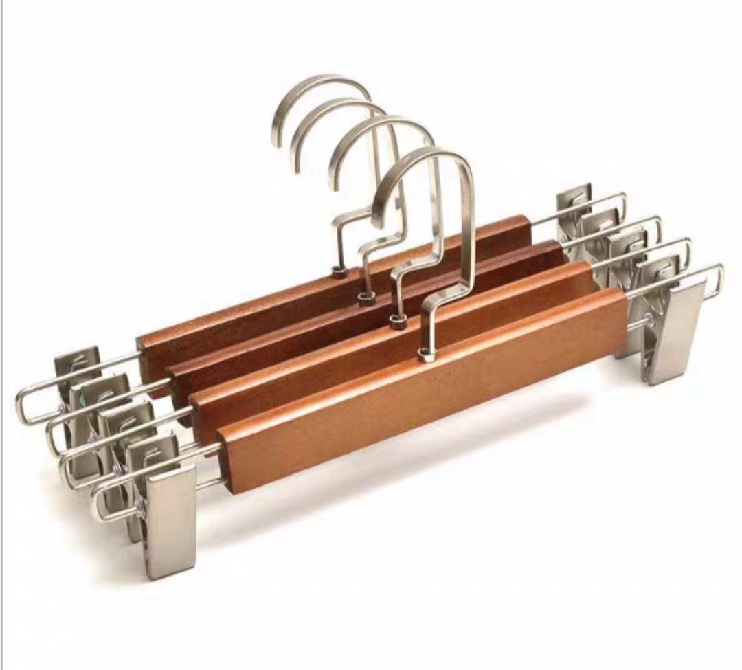 COMBO 20 KẸP QUẦN GỖ NÂU - MÓC TREO QUẦN ÁO - MÓC KẸP QUẦN - MÓC GỖ