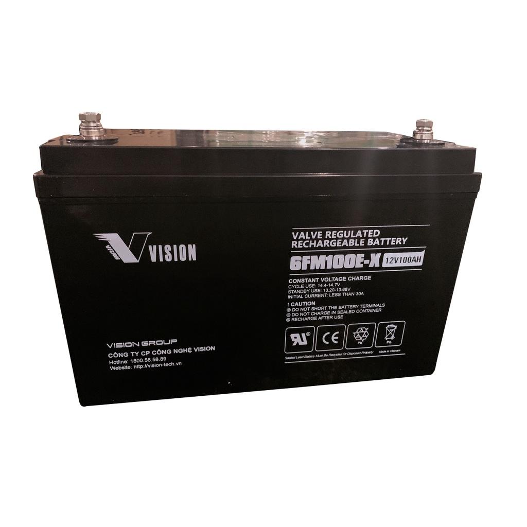 Ắc quy vision 12V 100Ah( 6FM100E-X Viễn thông thường)