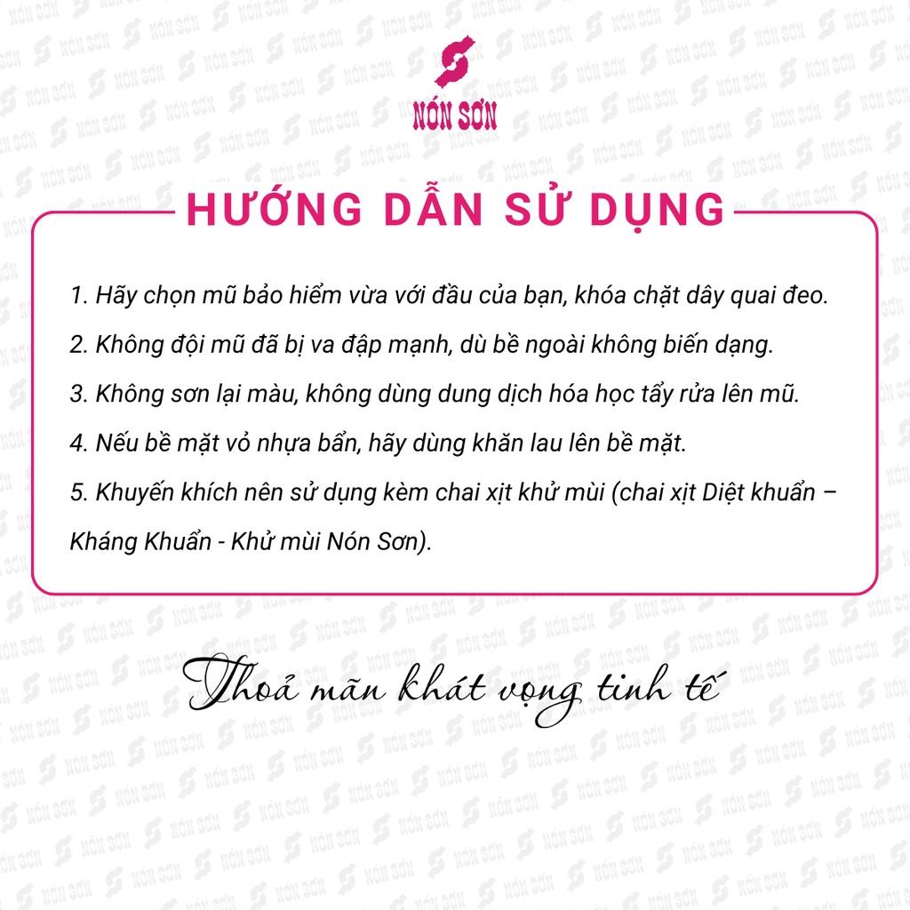 ƯU ĐÃI - Mũ bảo hiểm lỗ thông gió phiên bản mới NÓN SƠN chính hãng MP-ĐN093