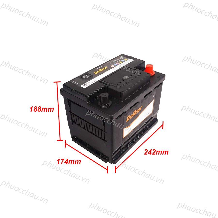 Ắc Quy Delkor DIN 56030 (12V - 60Ah)