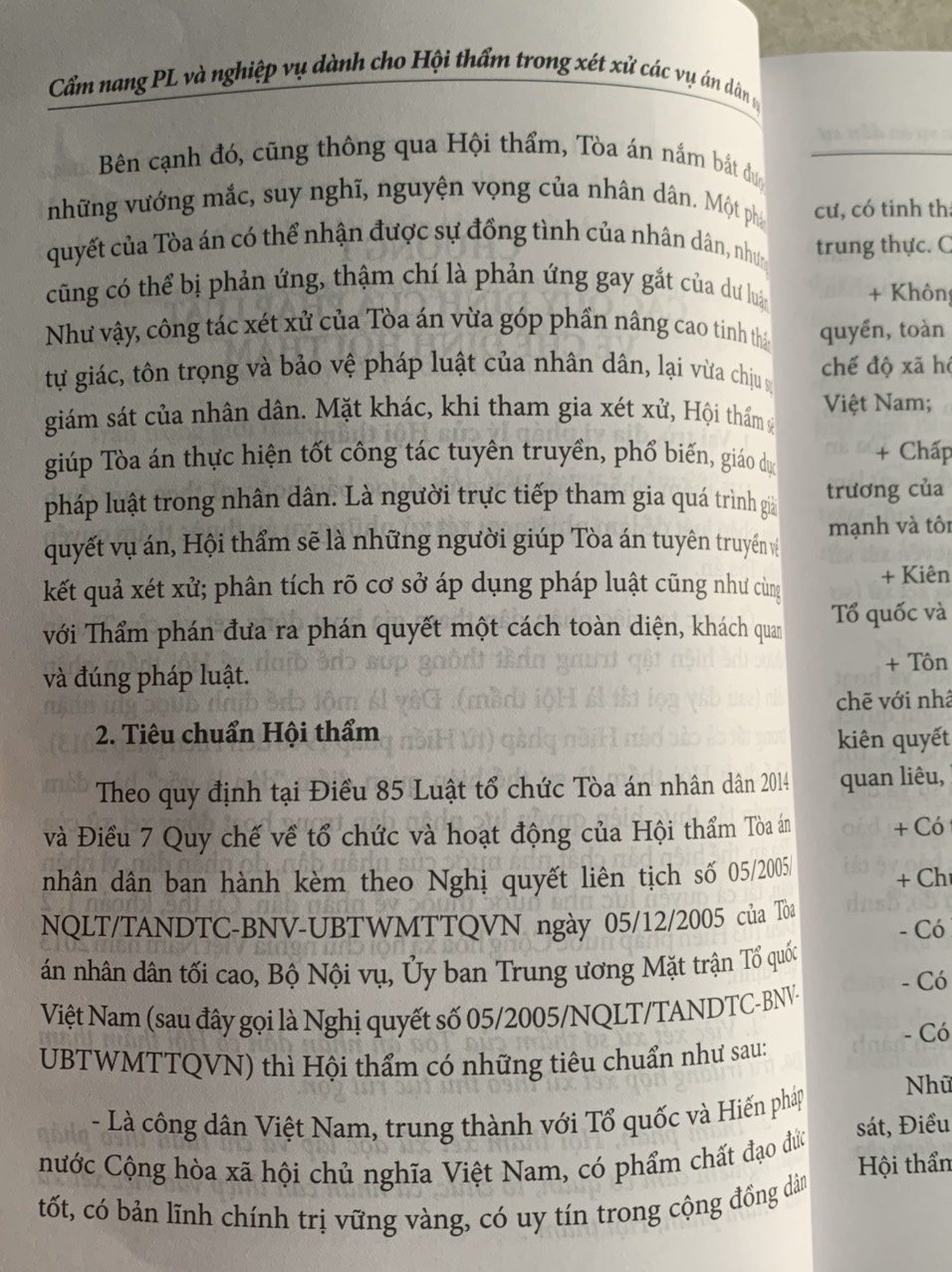 Cẩm nang pháp luật và nghiệp vụ dành cho Hội thẩm trong xét xử các vụ án dân sự