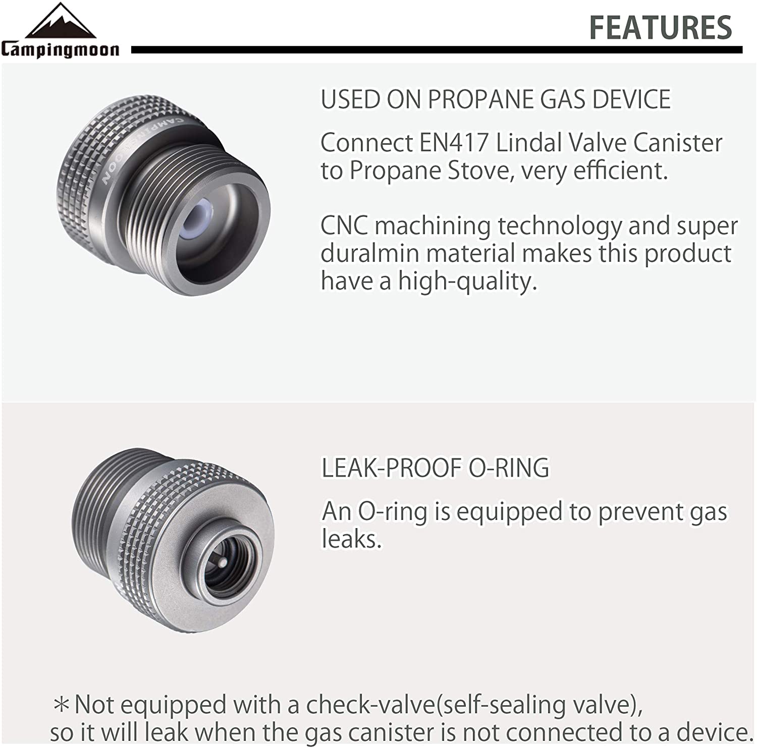 Phụ kiện đầu chuyển bình gas Campingmoon Z20