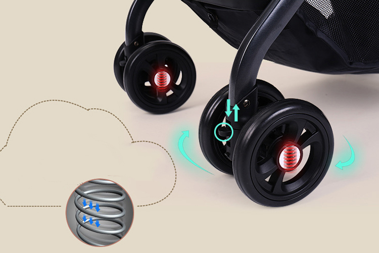 Xe Đẩy Trẻ Em Gấp Gọn Baobaohao QZ1 - Xám