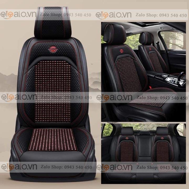 Áo trùm lót bọc ghế da xe ô tô Toyota Sienna da hạt gỗ tự nhiên v