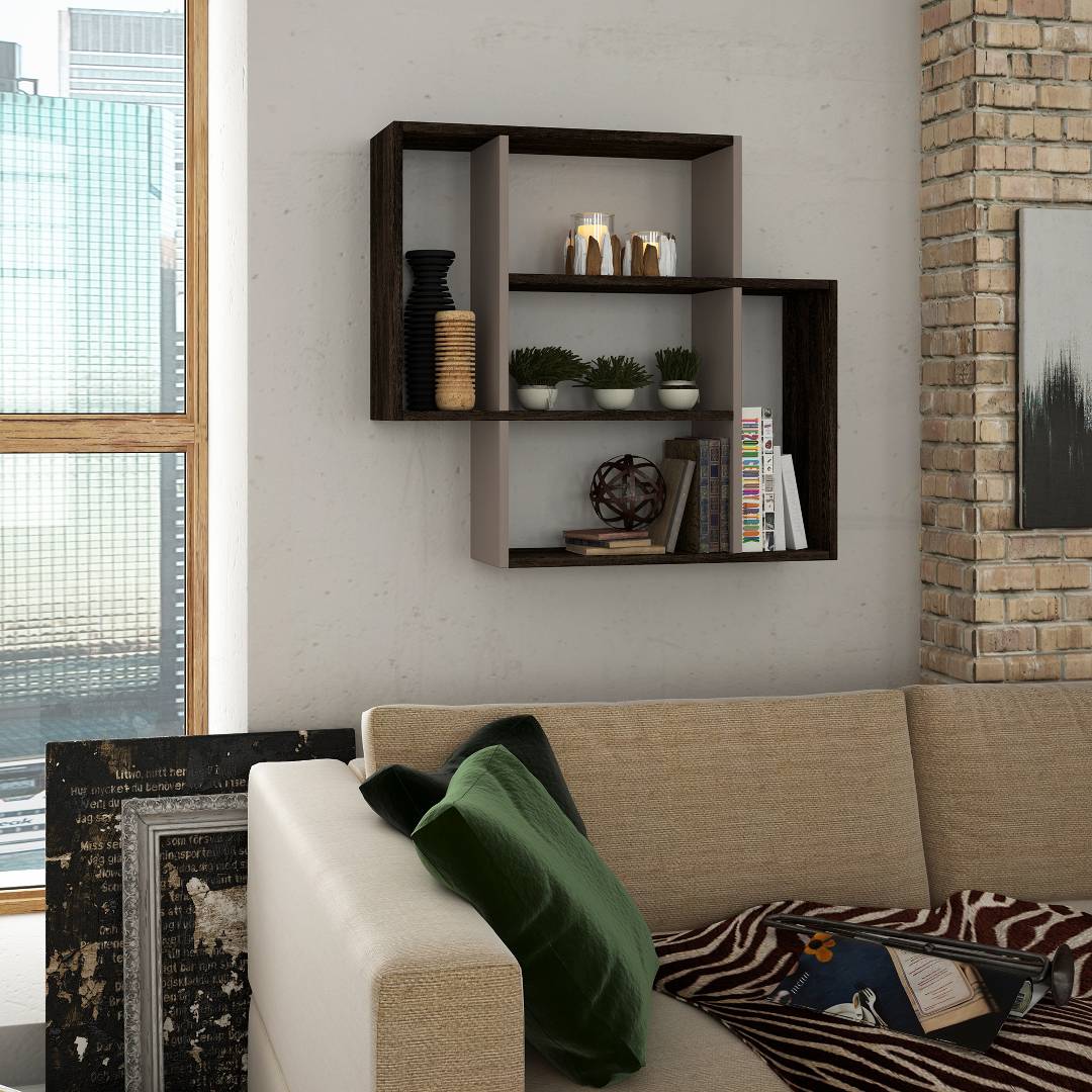 Kệ gỗ trang trí trưng bày hiện đại SMLIFE Blair