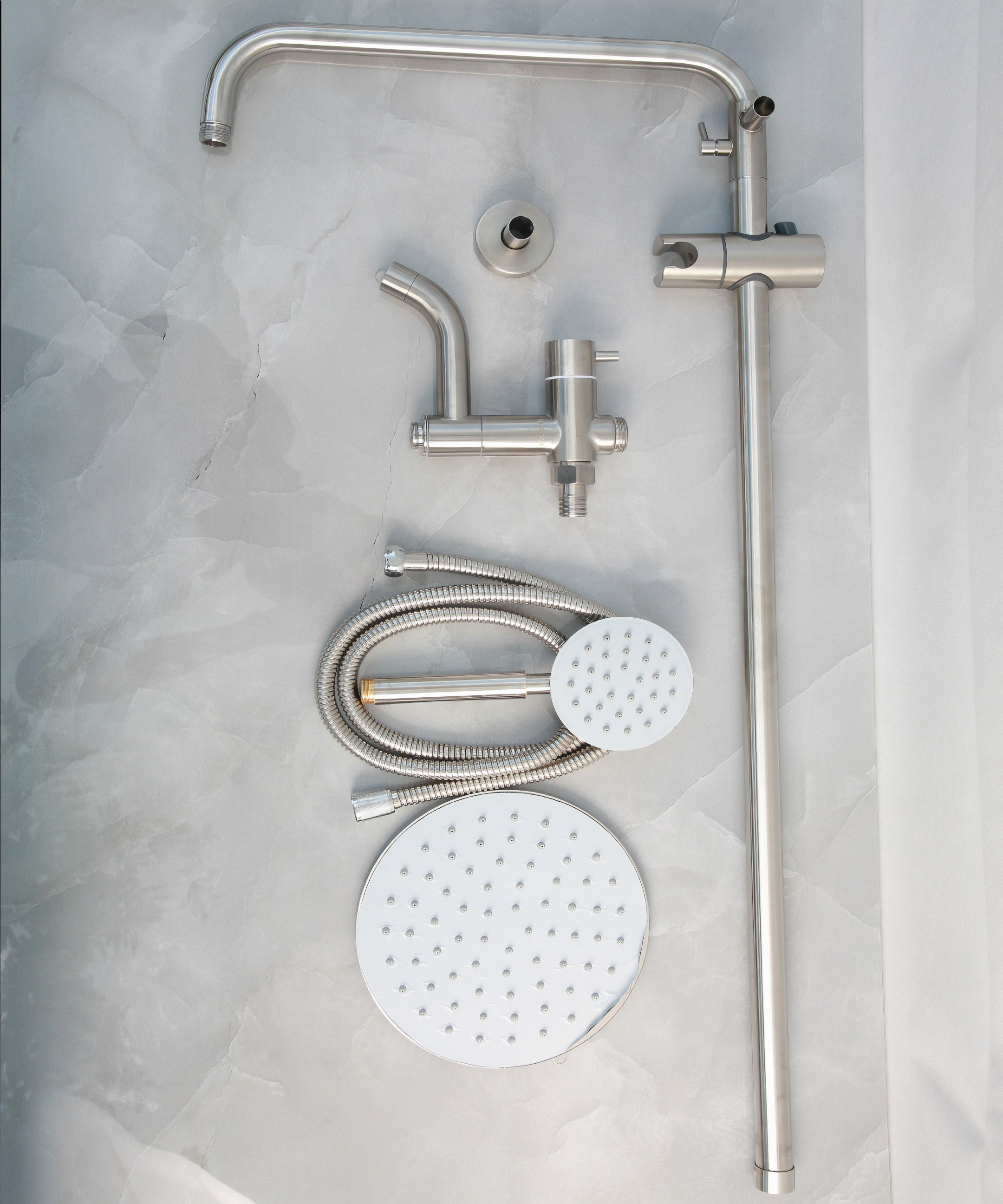 Bộ sen cây KG31 dùng cho nước lạnh, bát sen nước mạnh, dễ dùng được cho mọi nhà vệ sinh tiện lợi, siêu bền inox304- Hàng chính hãng