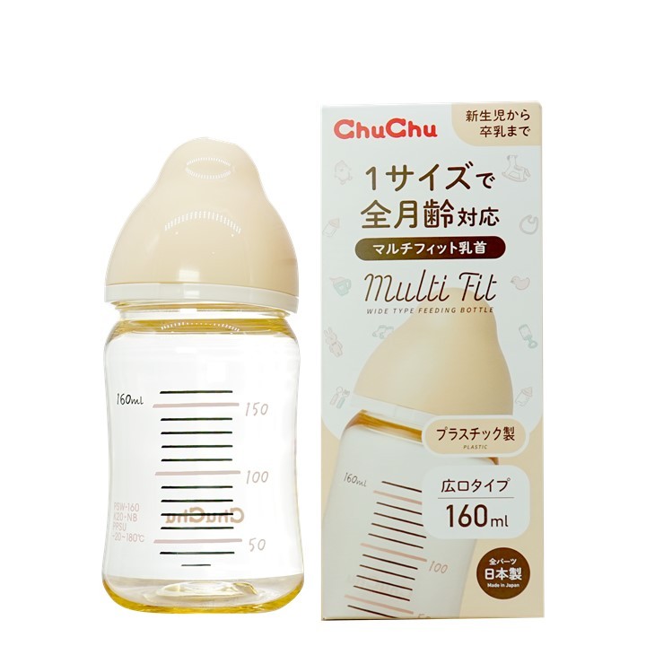 Bình sữa cổ rộng PPSU Multi Fit PPSU Chuchu Baby chính hãng
