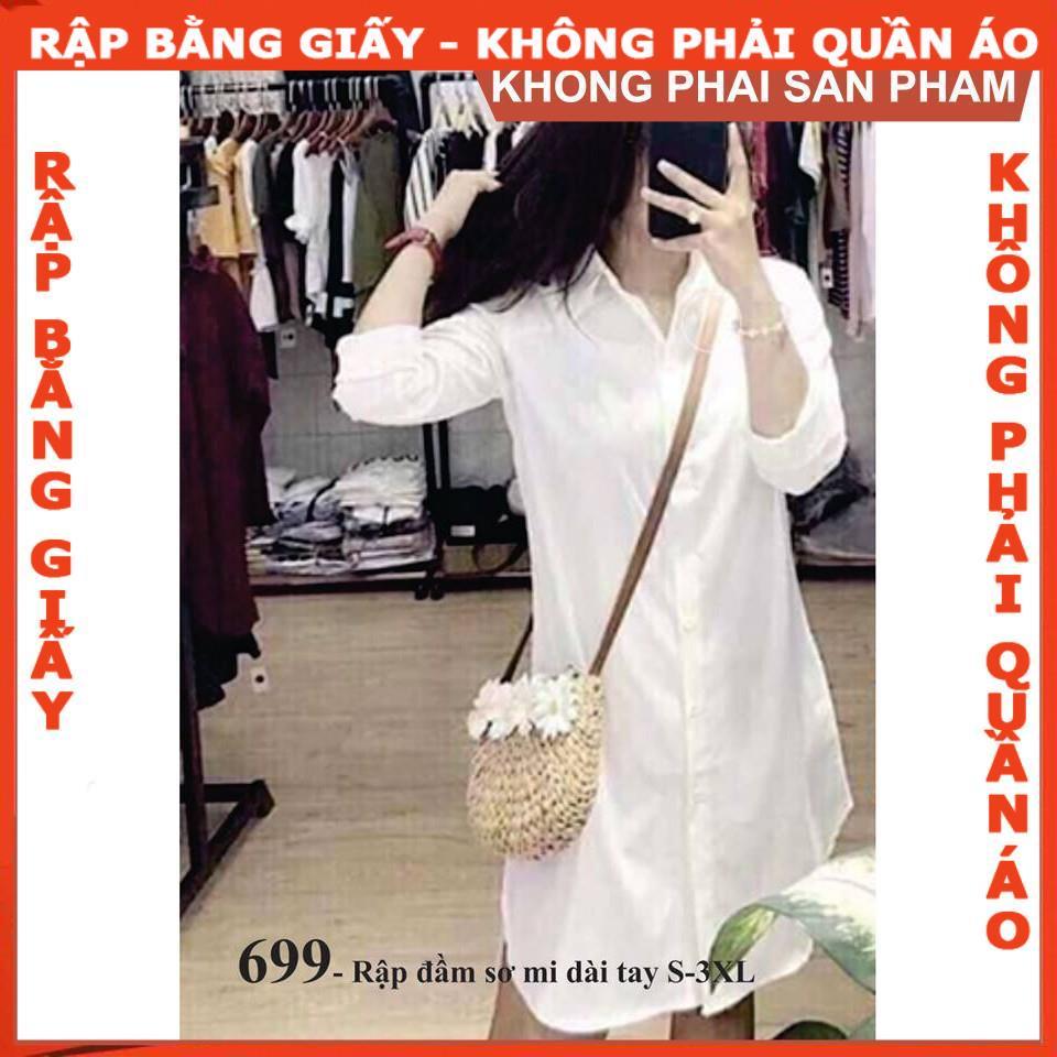 Rập giấy mã 699 (BẢN VẼ) rập đầm sơ mi