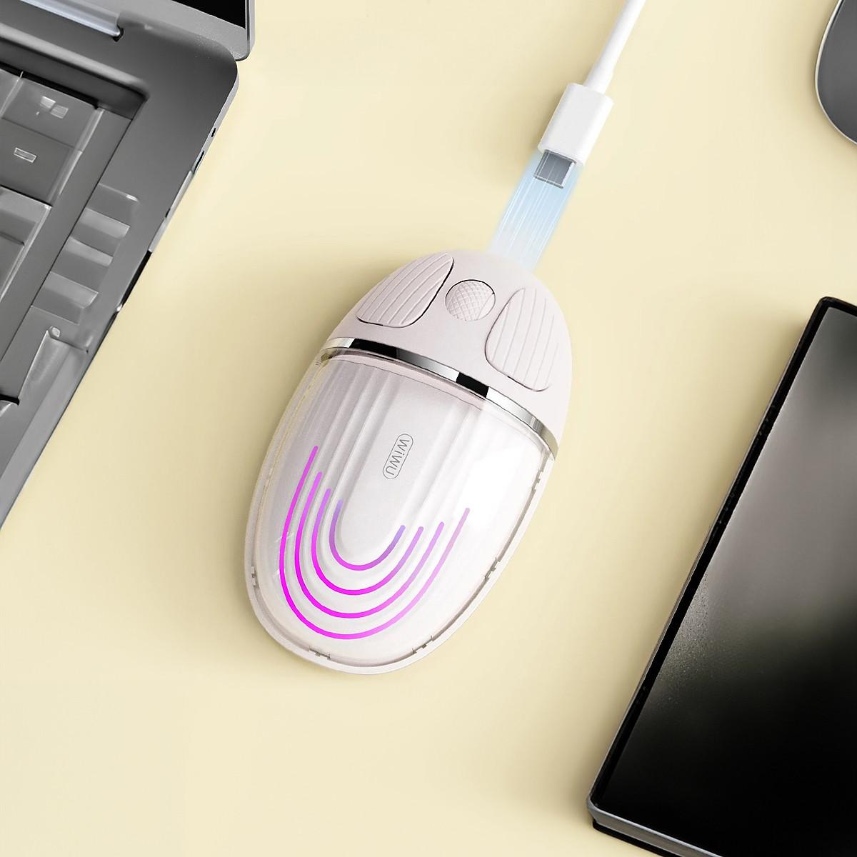 Chuột Không Dây Bluetooth 5.0 WiWU Magic Dual Mode - Sạc USB C, cho MacBook/Laptop, Kết Nối 2.4G, Độ nhạy 1200DPI không độ trễ Sử Dụng Lên Đến 500 Tiếng - Hàng nhập khẩu