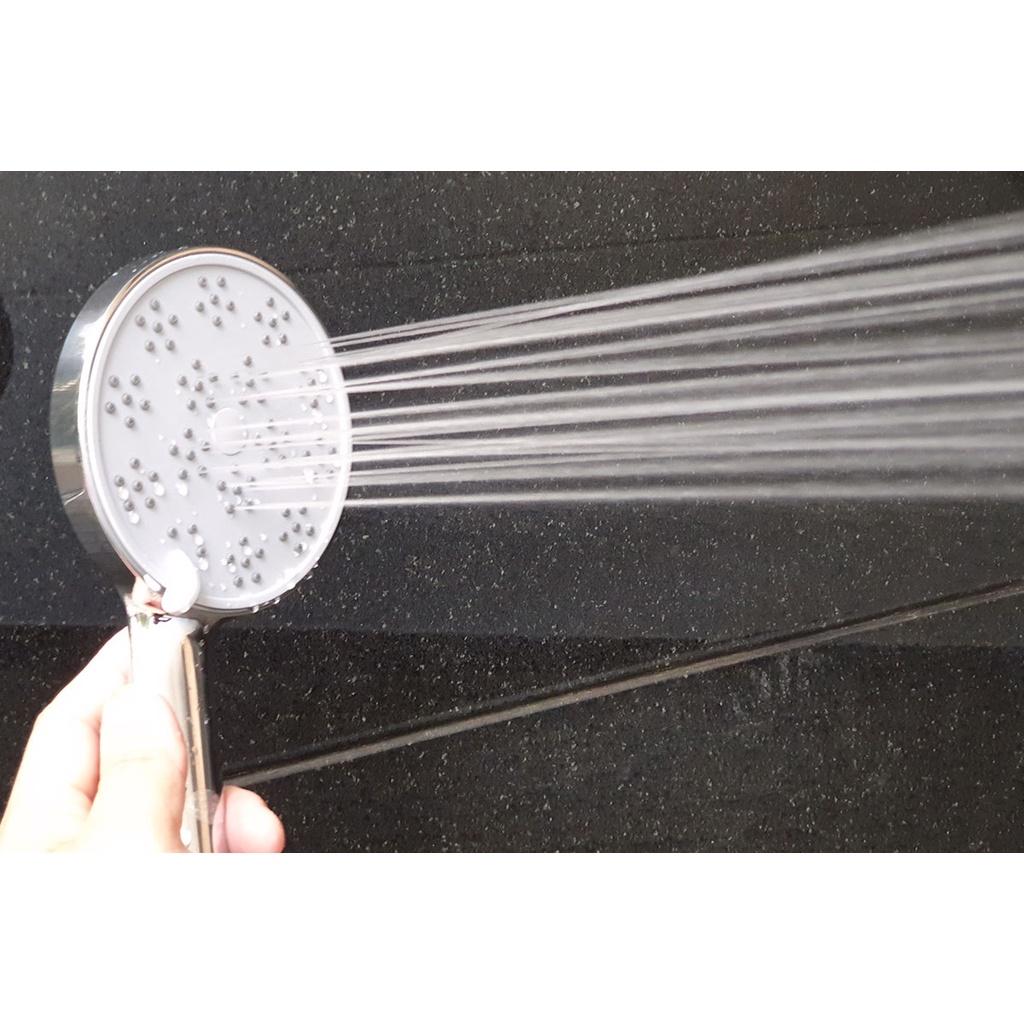 Bộ dây tay sen siêu tăng áp, 3 chế độ chảy Eurolife EL-124SH. Tăng 300% áp lực nước.