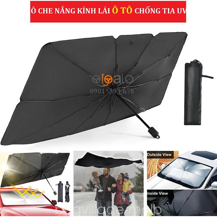 Ô dù che chắn nắng kính lái ô tô Nissan Almera vải dù tráng nhôm cao cấp ODCKL