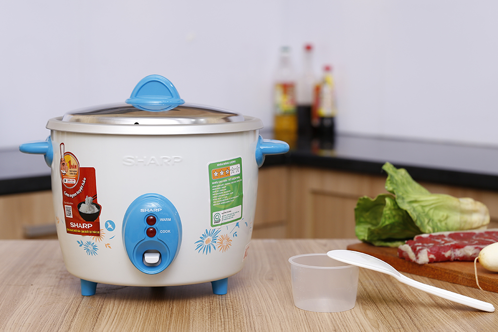 Nồi cơm nắp rời Sharp 1.5 lít KSH-D15V, Công suất 530W, Giao màu ngẫu nhiên - Hàng chính hãng