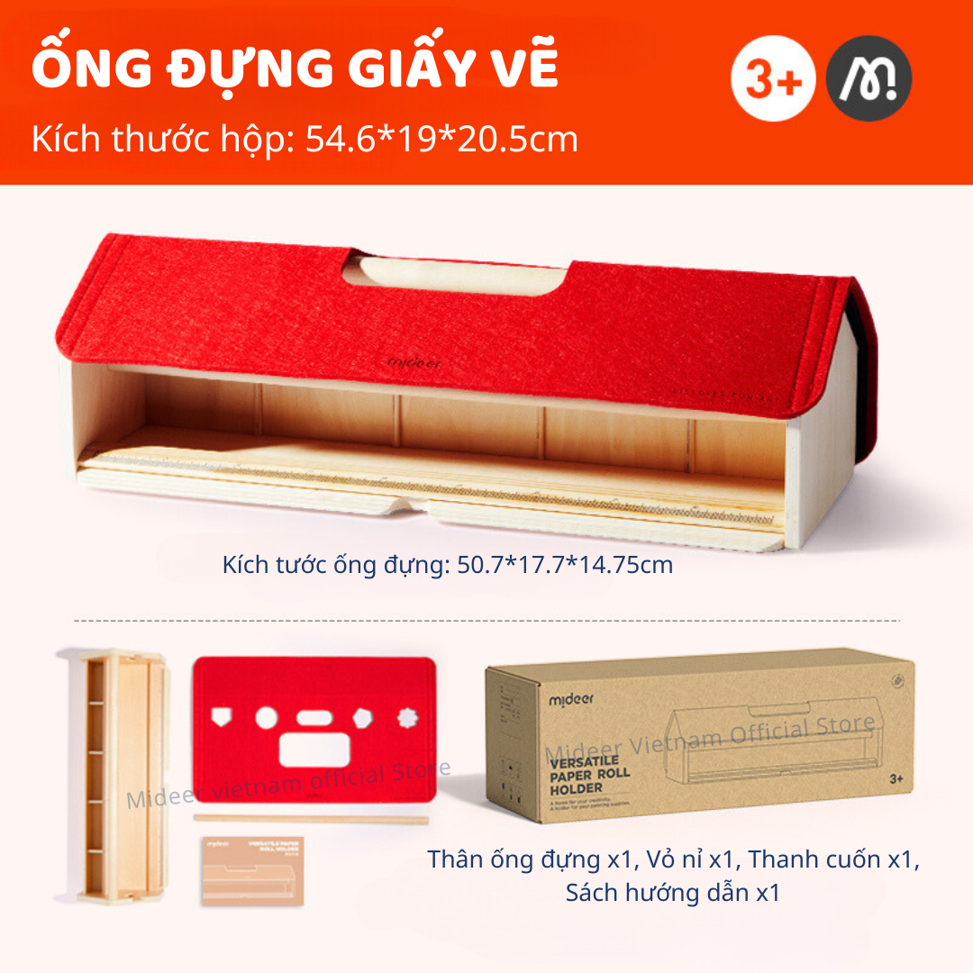 Ống đựng giấy vẽ Mideer Versatile Paper Roll Holder