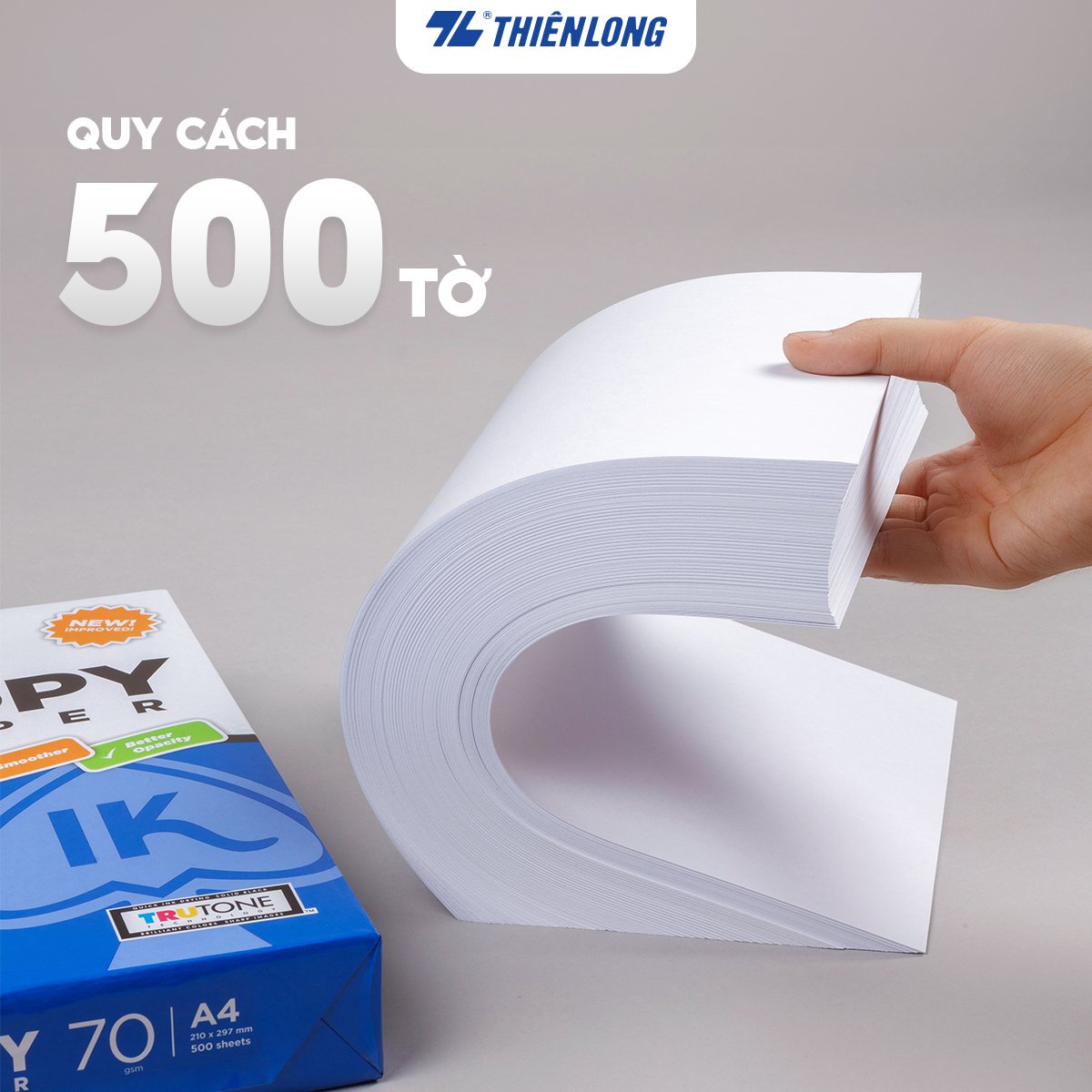 Combo 10 Ream Giấy Flexoffice A4 70 gsm - IK COPY PP-02 (500 TỜ/REAM) Tiện lợi hơn