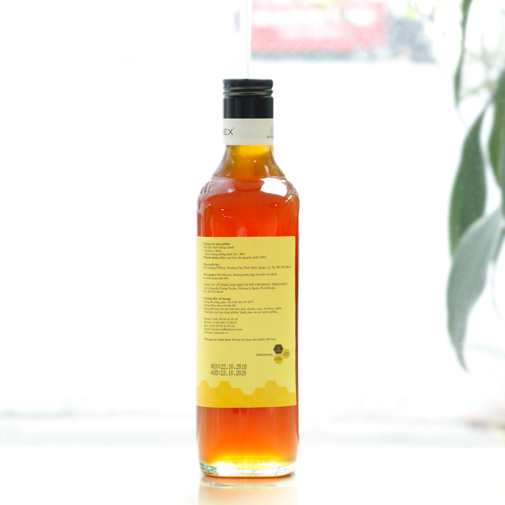 Thực Phẩm Chức Năng MẬT ONG BEHONEX HOA VẢI 600 ML