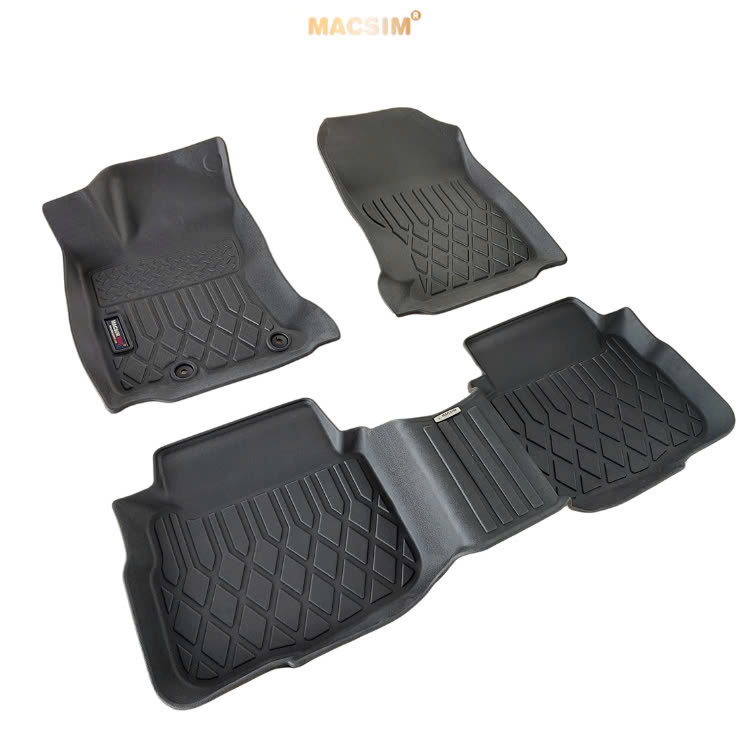 Thảm lót sàn sd (trám) Subaru outback 2015-2019 Nhãn hiệu Macsim chất liệu nhựa TPE cao cấp màu đen