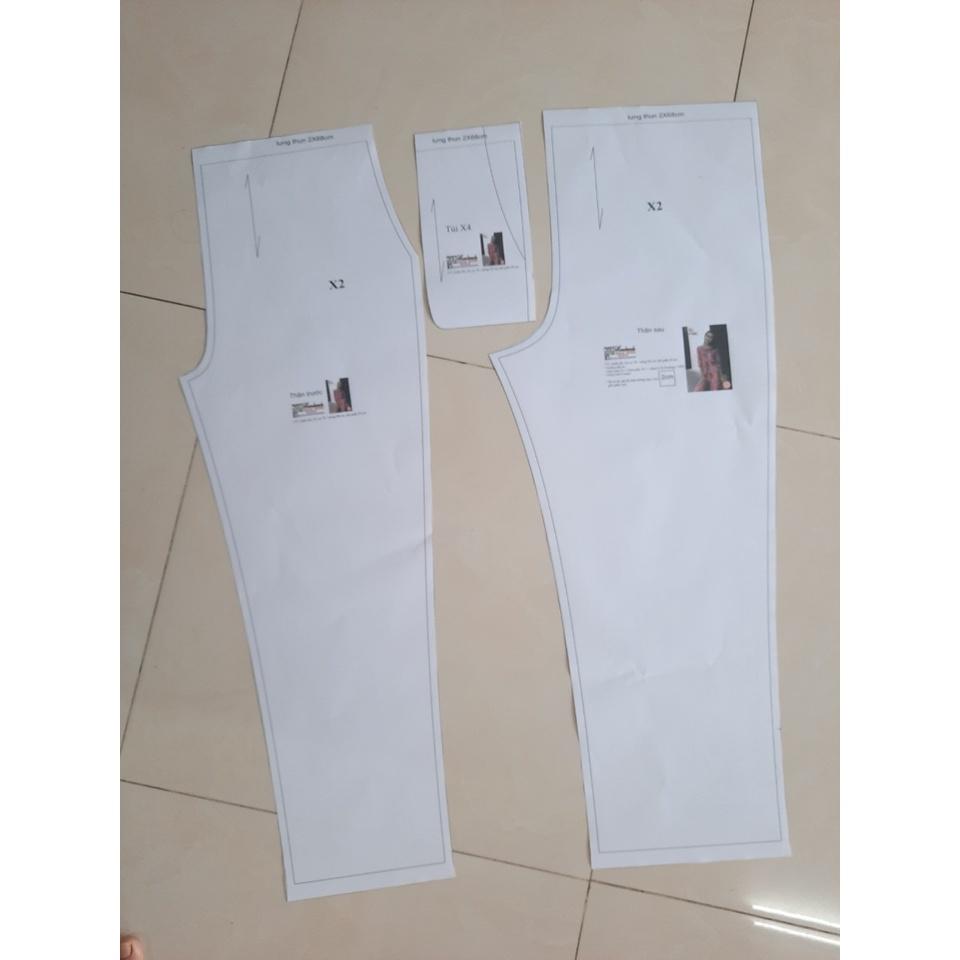 Rập giấy A0 R432 - đầm thun cổ ôm (BẢN VẼ)