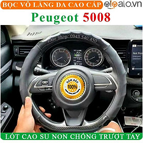 Bọc Vô Lăng Da Xe Peugeot 5008 Lót Cao Su Non Cao Cấp Chống Trượt Tay