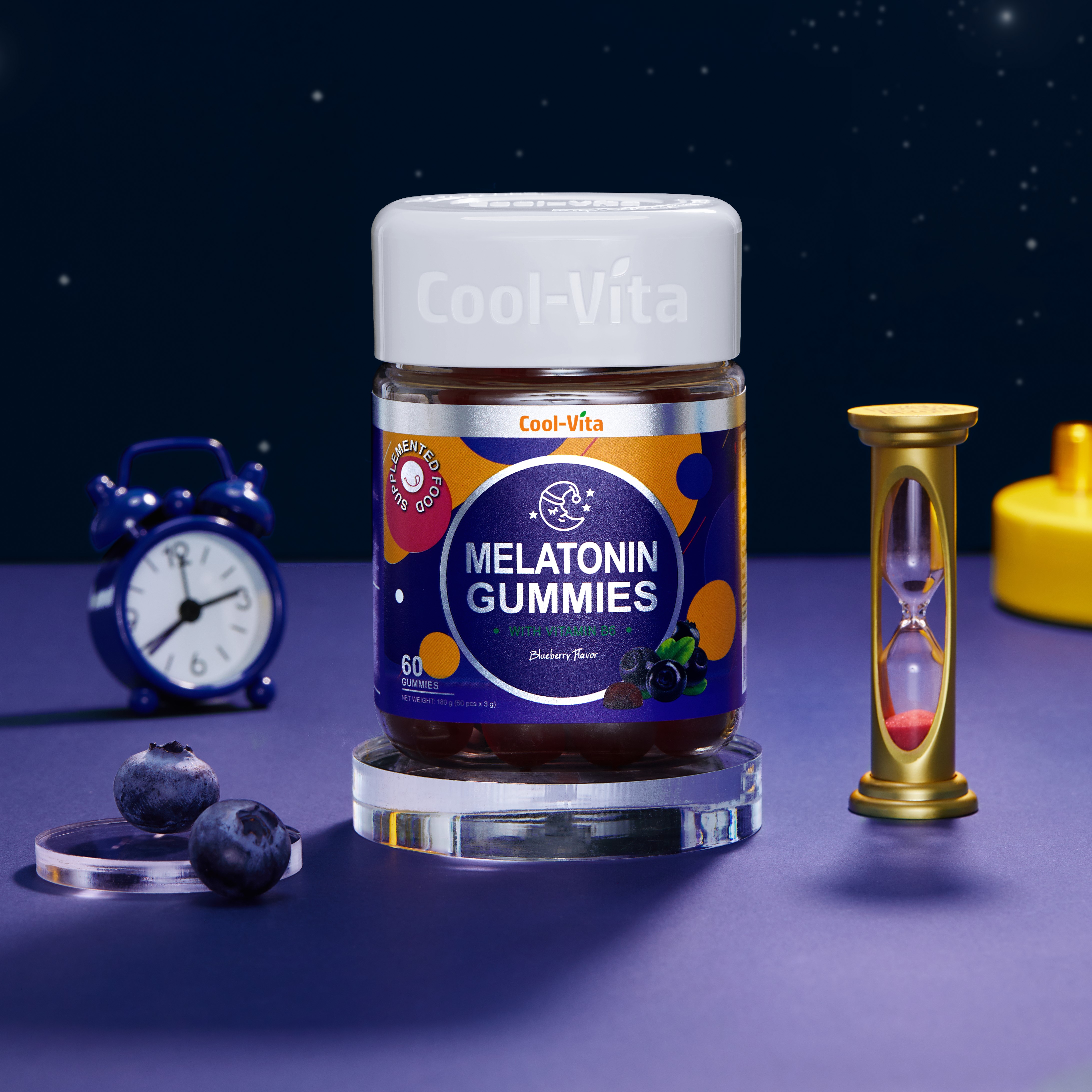 Combo Kẹo Dẻo Collagen & Kẹo Dẻo Melatonin Coolvita Hỗ Trợ Trẻ Hóa Sáng Da - Cải Thiện Sức Khỏe Tóc Móng - Cải Thiện Giấc Ngủ - Giảm Căng Thẳng, Kết Hợp Biotin, Vitamin C & Vitamin E - 2 Hộp (60 viên x 3g)/hộp