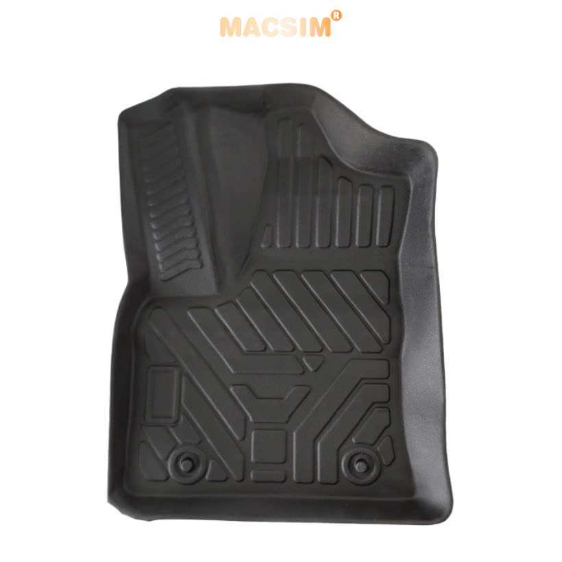 Thảm lót sàn ô tô xe Toyota Land cruiser LC300 2022+ (sd) nhãn hiệu Macsim - chất liệu tpe cao cấp màu đen