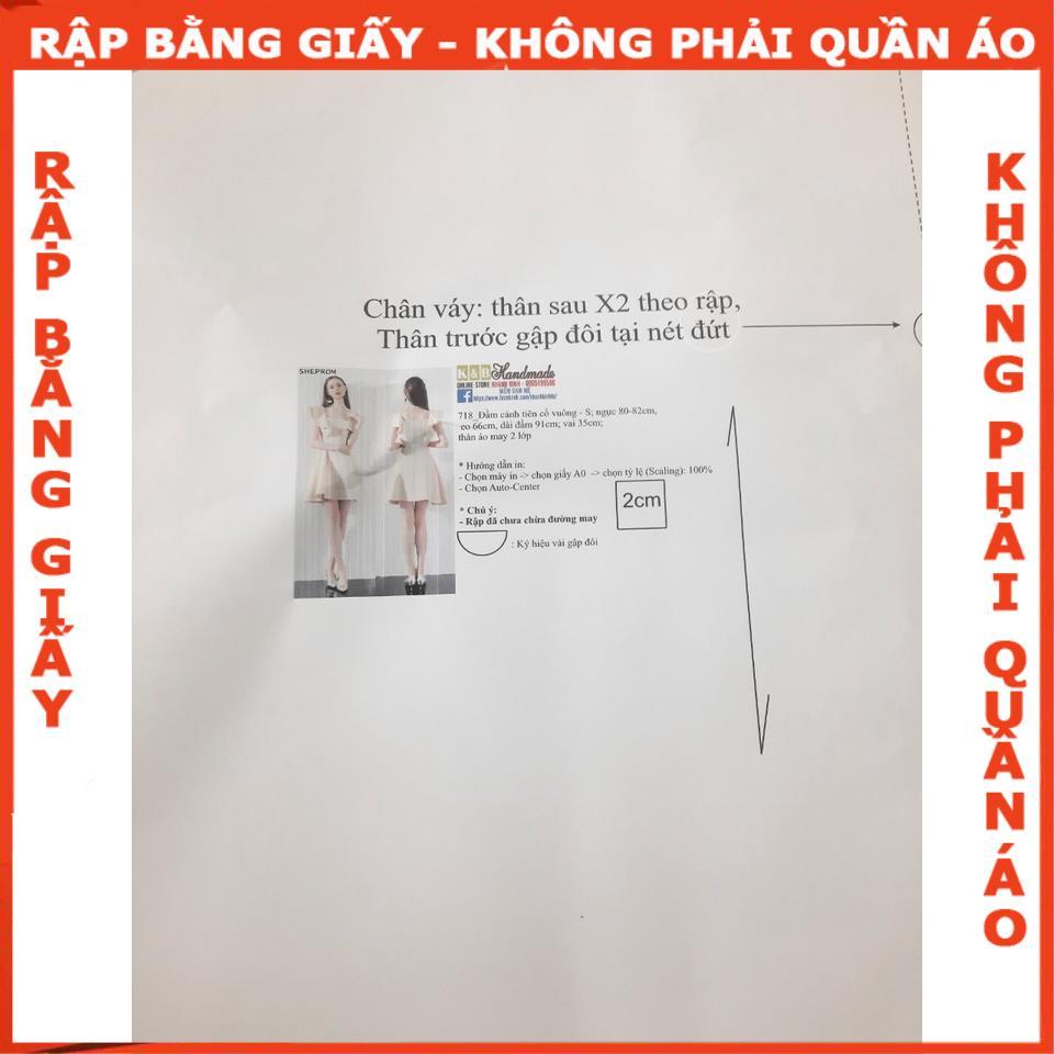 Rập chân váy xẻ tà 1092 - giấy A0 (BẢN VẼ)
