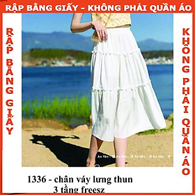 Rập giấy mã 1336- chân váy 3 tầng freesz (BẢN VẼ)