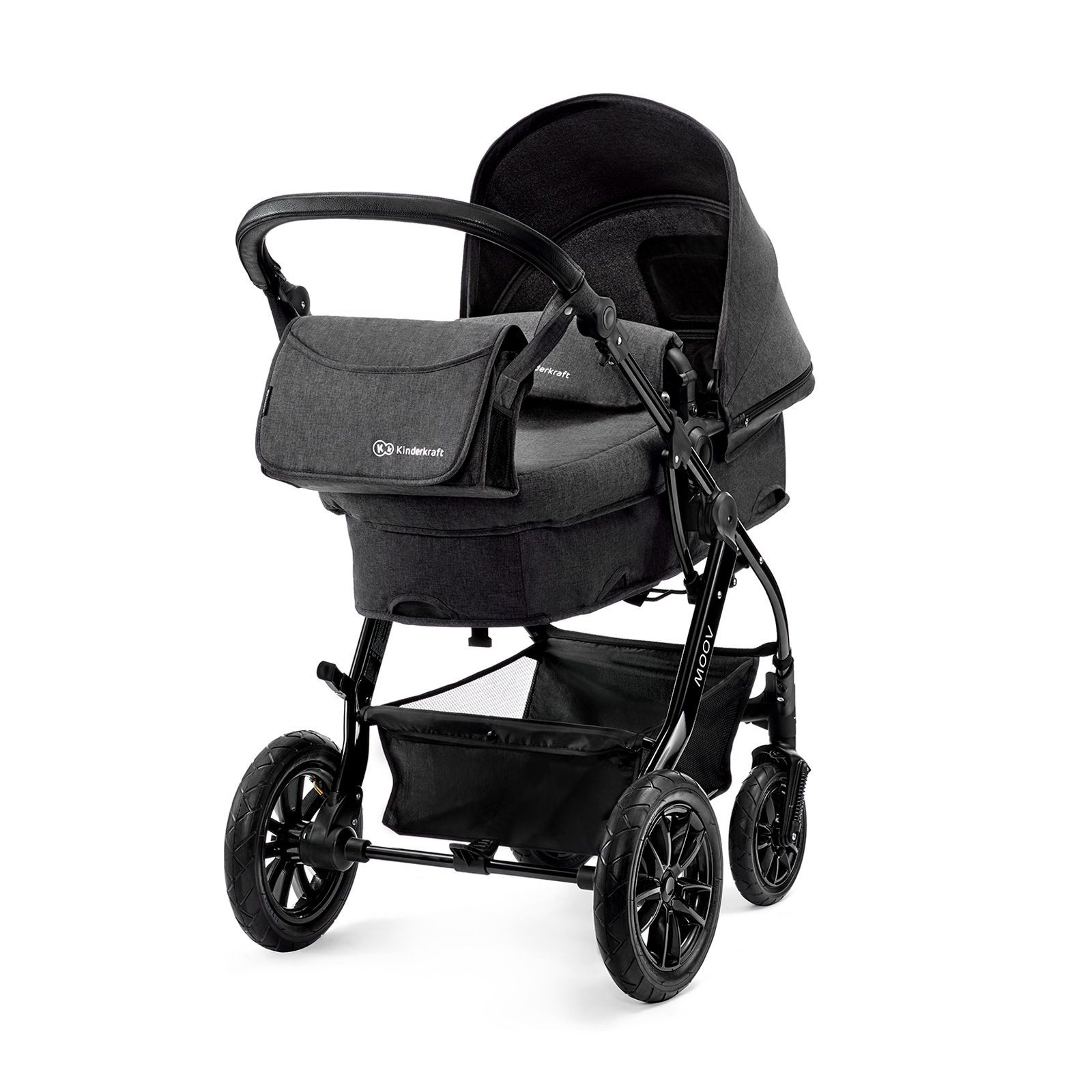 Bộ xe đẩy Kinderkraft Moov 2in1 cho bé từ 0 tháng tuổi trở lên - Gồm Xe đẩy, xe nôi - Chính hãng
