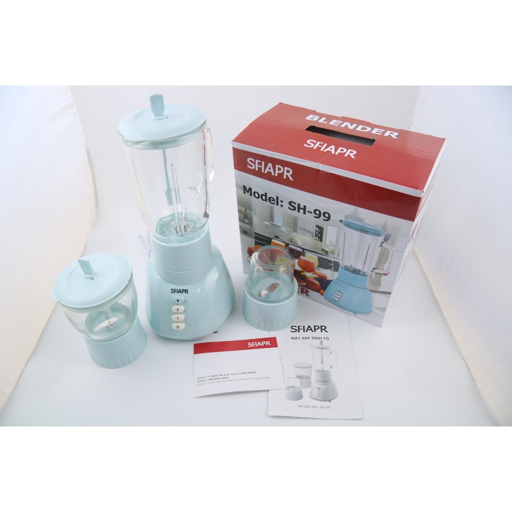 Máy Xay Sinh Tố SFIAPR SH-99 Cối Thủy Tinh - Hàng Chính Hãng