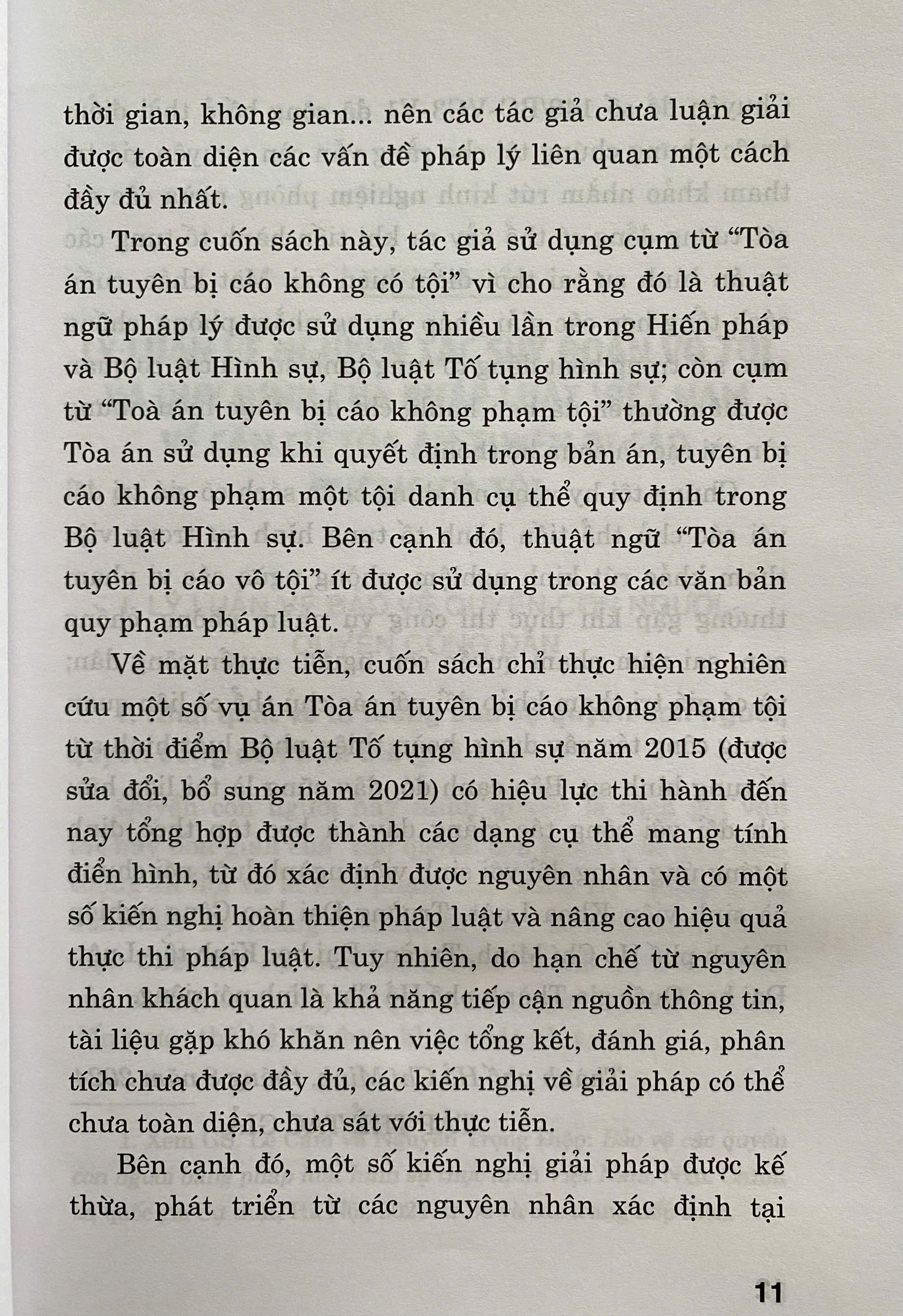 Toà Án Tuyên Bị Cáo Không Có Tội