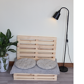 Giường ngủ gỗ CT01 Juno Sofa màu vàng nhạt 