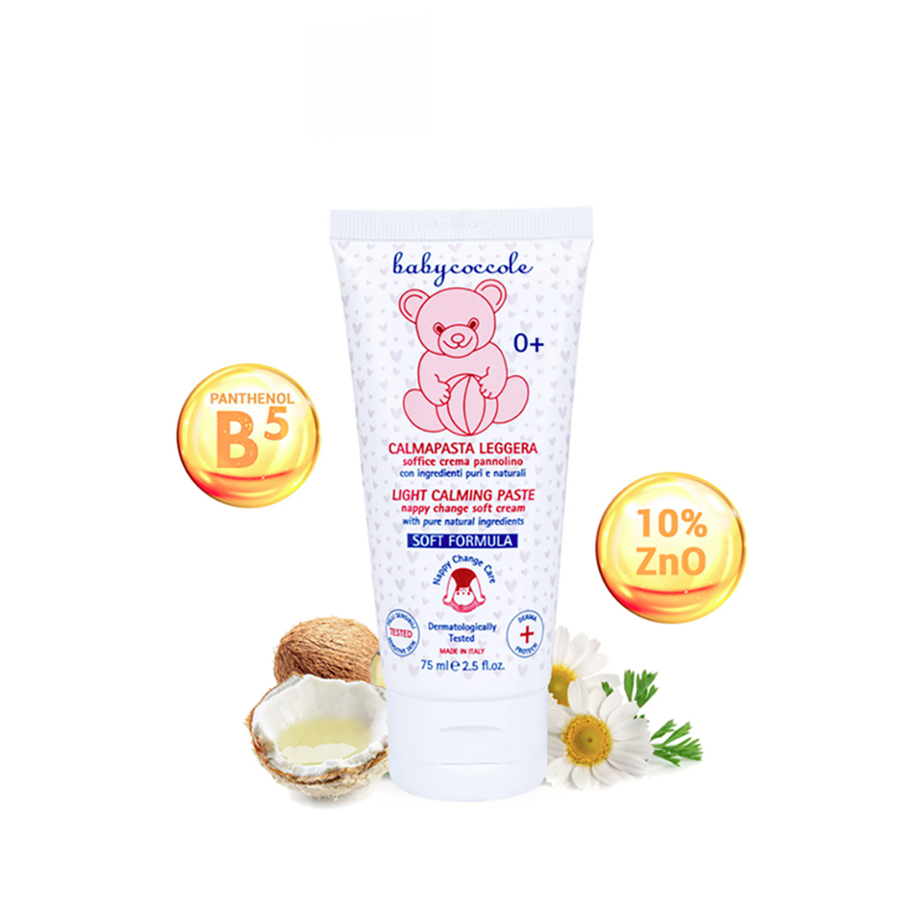 Kem ngăn ngừa hăm Babycoccole chiết xuất hoa cúc, Pathenol và ZnO 0M+ - 75ml