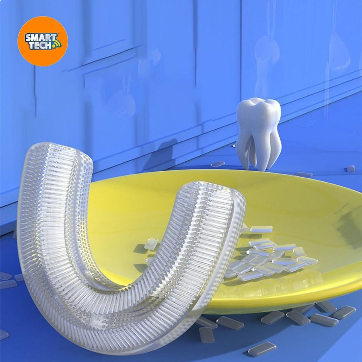 Bàn Chải Đánh Răng Silicon Hình Chữ U Cho Trẻ Em MINIIN - Cho Bé Từ 2 - 6 Tuổi