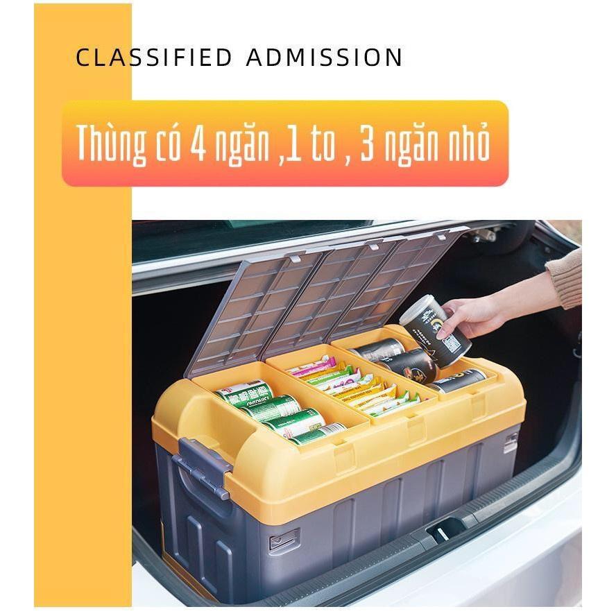 Thùng chứa đồ cho xe hơi , thùng đa năng cho ô tô, thùng chứa đồ tiện lợi để đồ khi đi dã ngoại Thùng đựng đồ Cốp Sau Xe