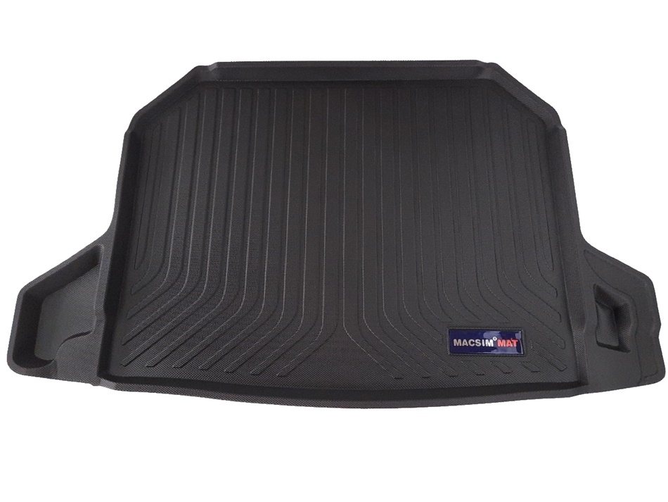 Thảm lót cốp xe ô tô Honda HRV 2015-2022 nhãn hiệu Macsim chất liệu TPV cao cấp màu đen (034)