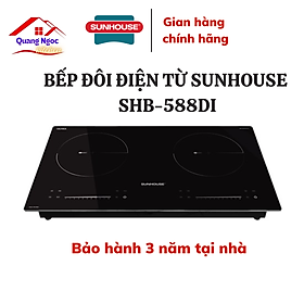 BẾP ĐÔI ĐIỆN TỪ SUNHOUSE SHB-588DI Booster 2200W - Hàng chính hãng
