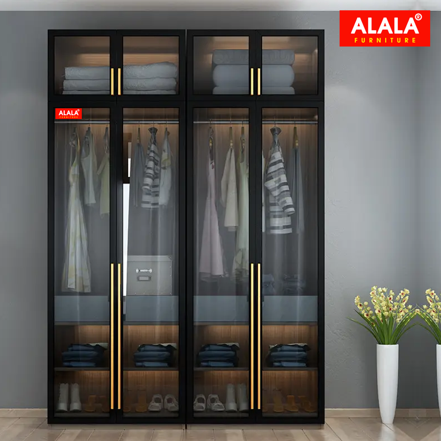 Tủ quần áo ALALA cánh kính cao cấp/ Miễn phí vận chuyển và lắp đặt/ Đổi trả 30 ngày/ Sản phẩm được bảo hành 5 năm từ thương hiệu ALALA