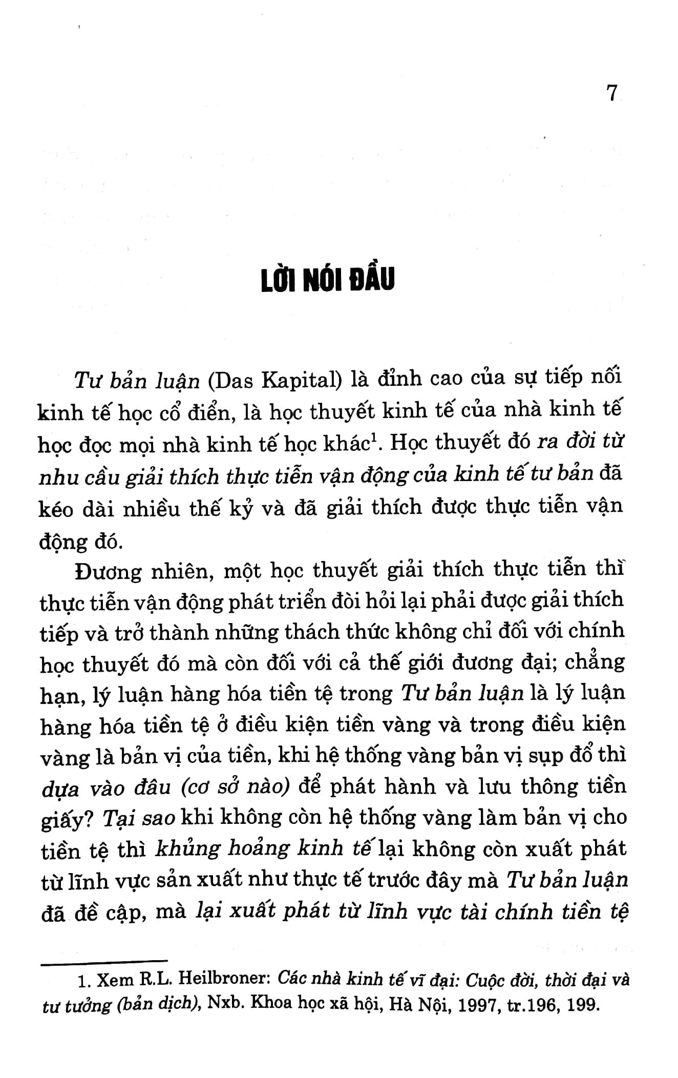 Vấn Đề Của Kinh Tế Đương Đại - Góc Nhìn Từ Tư Bản Luận T-H-T