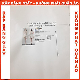 Rập chân váy dáng A - rập giấy mã 1056 (BẢN VẼ)