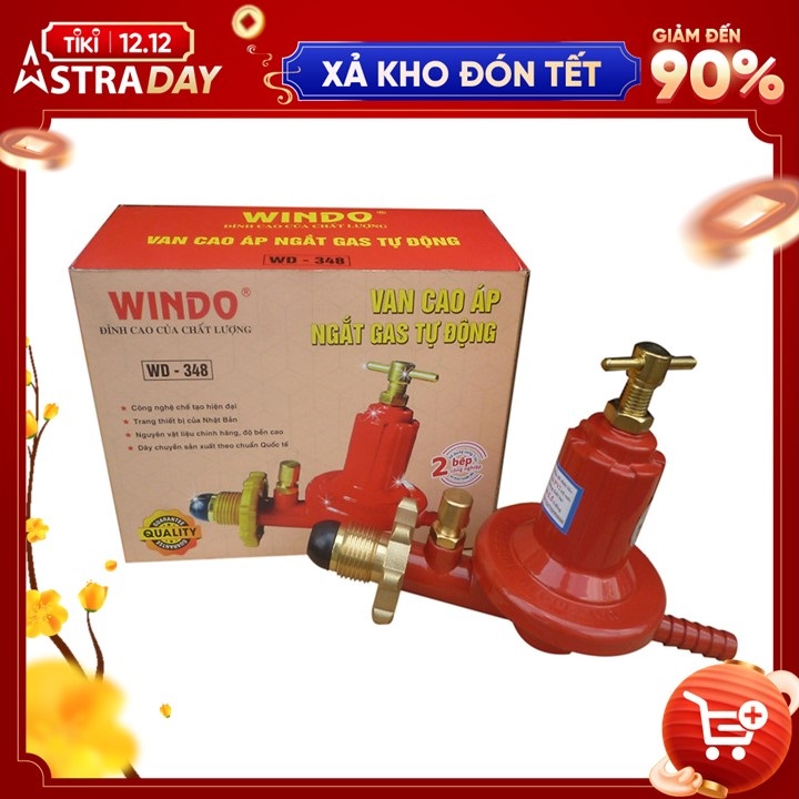 Van gas cao áp cao cấp WINDO dùng cho bếp công nghiệp (bếp khè)- Hàng chính hãng