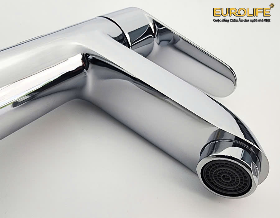 Vòi Lavabo lạnh chất liệu Đồng mạ Chrome Eurolife EL-LL120 (Trắng bạc)