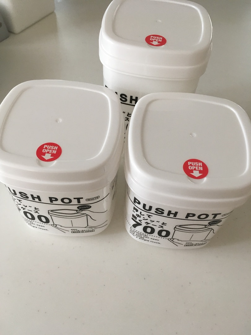 Hộp nhựa đựng & bảo quản thực phẩm Push Pot 500ml - nội địa Nhật Bản