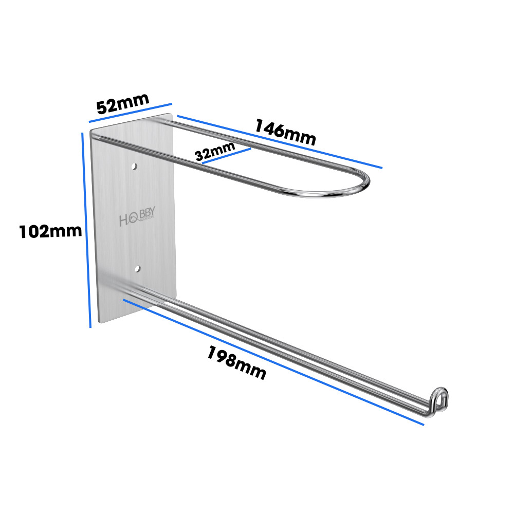 Giá treo móc kẹp phơi quần áo gắn tường inox 304 Hobby home decor GPM1